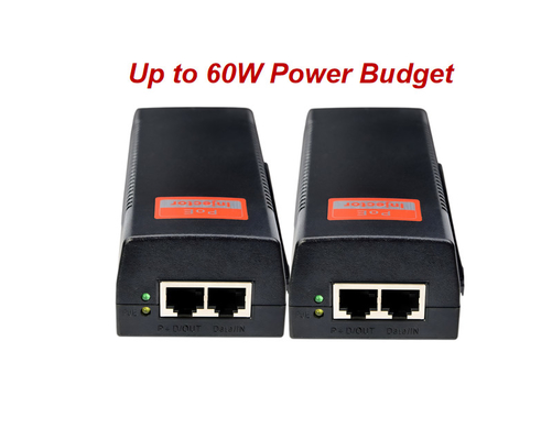 60W Gigabit PoE+ Injector,10/100/1000Mbps,PoE++ Injector Ethernet Adapter