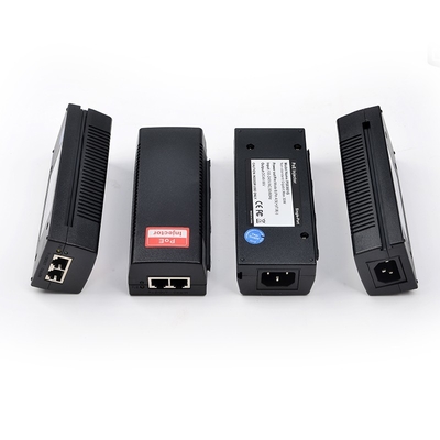 10/100/1000Mbps 30W IEEE802.3af/at PoE Injector for IP cameras solution