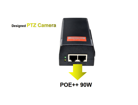 Gigabit POE Injector POE++ 90W IEEE802.3af/at/bt for PTZ Camera