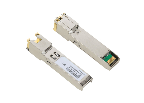 1.25G SFP-T SFP to RJ45 Transceiver 10/100/1000Base-T SFP Copper 100m RJ-45 Optical Fiber Module Widely Compatible