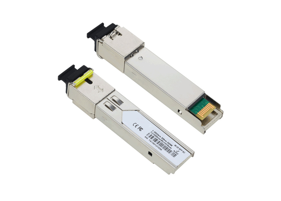 1000BASE-BX BiDi SFP Optical Transceiver Module Compatible with Cisco 1550nm TX/1310nm-RX 20km DOM Simplex LC SM