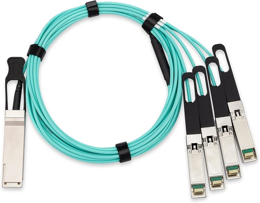 40G QSFP+ AOC Cable, 40GBASE Ethernet Active Optical Cable, 40G QSFP+ to 4 x 10G SFP+, OM3 MMF