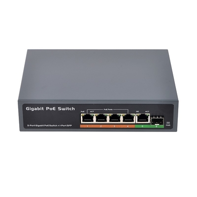 Gigabit 65W 4 Port PoE +1 uplink+1SFP PoE Network Switch