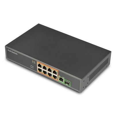 8 Port Gigabit PoE Switch 30W per port, 150W megabit+gigabit uplink 8+1+1SFP POE switch