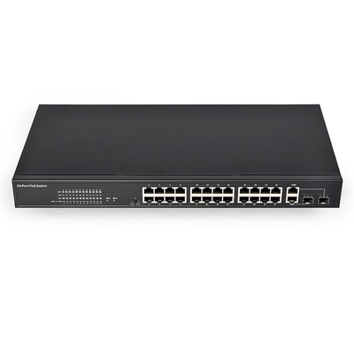 24 port POE switch IEEE802.3af at Standard 2TP 2SFP Combo uplink switch POE network switch