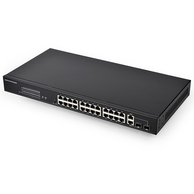 24 port POE switch IEEE802.3af at Standard 2TP 2SFP Combo uplink switch POE network switch