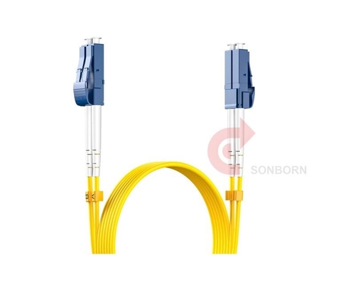 LC to LC Single Mode Fiber Patch Cables, OS2 Fiber Optic Cable 10G SMF LSZH Duplex 9/125μm OD 3.0mm, 3M/9.8FT