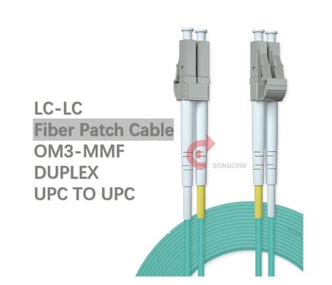 OM3 LC to LC Fiber Patch Cable 3m(10ft) - Fiber Optic Cable Cord Multimode Duplex  50/125μm