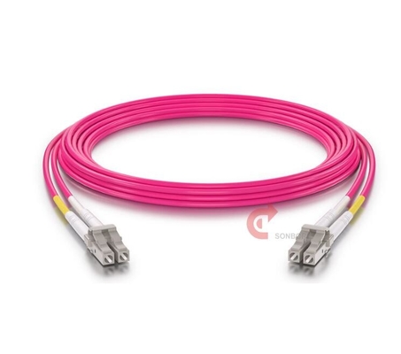 LC to LC Fiber Patch Cable OM4 3FT/1M Multimode Duplex LC-LC Jumper Fiber Cable 40GB/100GB MMF 50/125µm LSZH