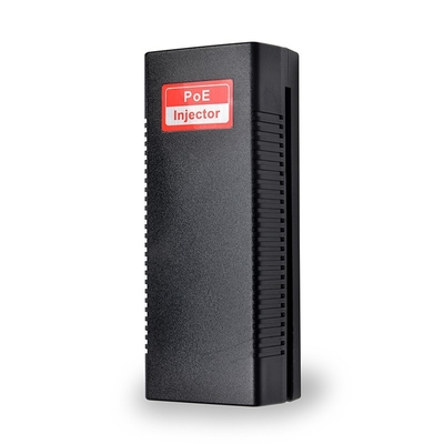 Gigabit Power Over Ethernet Plus Injector, PoE+ (30W) Power Network Distances Up To 100M, Black