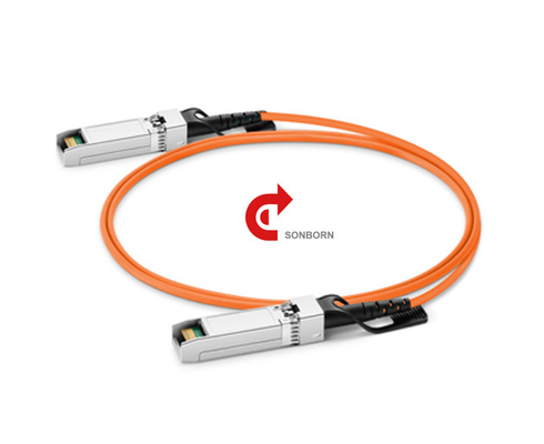 15m Active Optical Cable AOC OM3 SFP+ to SFP+ 10Gbps, Cisco SFP-10G-AOC10M Compatible